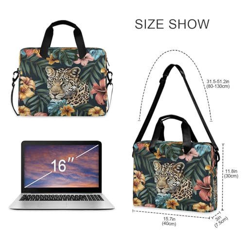 Bolsa para portátil con estampado de leopardo y guepardo miniatura 4