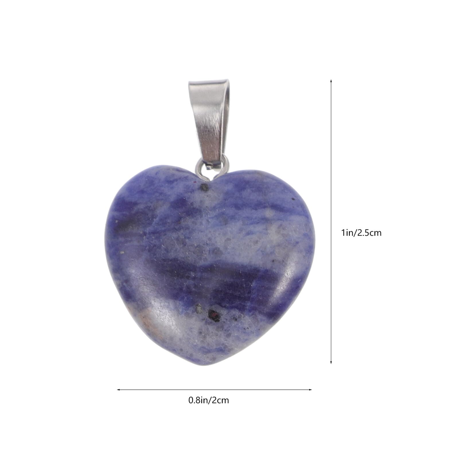 40 Pendentifs de Cœur en Pierres Naturelles Multicolores, 40 Pièces pour Fabrication de Bijoux Diy, Accessoires pour Bracelets et Boucles D'oreilles, Breloques pour Création