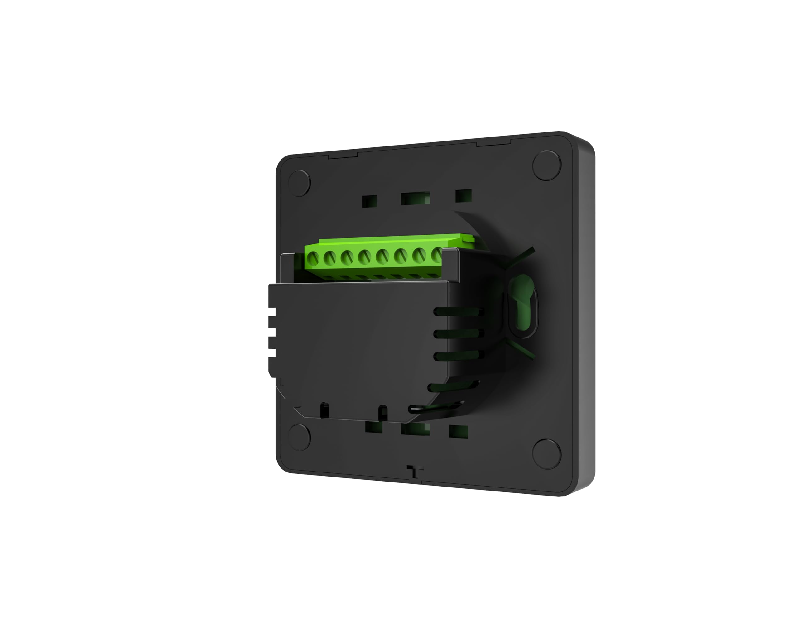Raumthermostat WiFi Thermostat Digital LCD WLAN Touch Display Fußbodenheizung Alexa Smart Home Google App, Farbe Thermostat:Schwarz