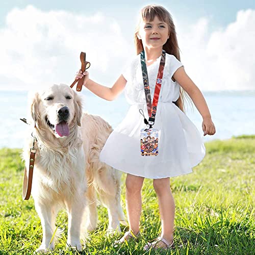 LGQHCE One Piece Lanyard con Porta Carte, 2PCS One...