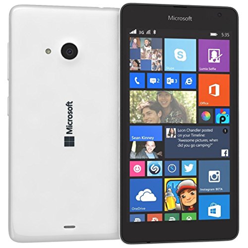 Nokia Lumia 535 8GB Bianco-Smartphone Windows Phone, MicroSIM, GPRS/GSM/WCDMA, Micro-USB Stick)