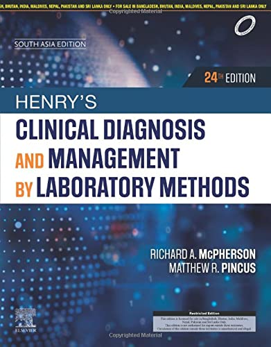 Henry's Clinical Diagnosis and Management by Laboratory Methods, 24e, South Asia Edition Hardcover – 14 Dec. 2021