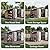 Aoxun 6x10 FT Outdoor Storage Shed Metal Sheds with Open Firewood Storage,Galvanized Steel Garden Shed with Lockable Doors,Sloped Roof,Windows, 2 in 1 Large Tool Shed for Patio, Backyard, Lawn