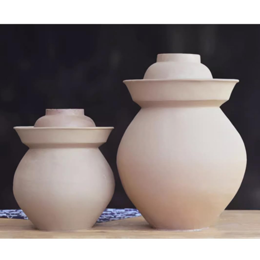 Duży naturalny ceramiczny słoik na marynaty z pokrywkami, chiński porcelanowy słoik do marynowania, ceramiczny garnek fermentacyjny z uszczelką wodną pokrywką śluzy powietrznej, garnek do
