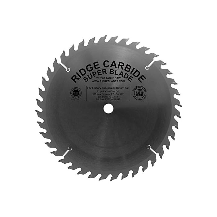Buy Ridge Carbide TS2000 Super Table Saw Blade 10" 40 Tooth ATB/R .125