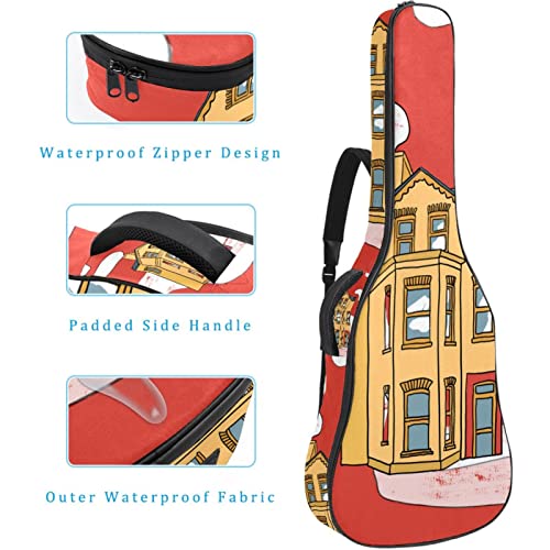 Cute House Étui de protection rembourré pour guitare acoustique classique, Multicolore 07, 42.9×16.9×4.7 in, Organiseur… - Les Beatles, Paul McCartney, John Lennon, RIngo Starr, George Harrison Cute House Étui de protection rembourré pour guitare acoustique classique, Multicolore 07, 42.9x16.9x4.7 in, Organiseur… – Image 5