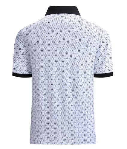 Alex Vando Mens Polo Shirts Short Sleeve Regular Fit Fashion Designed Shirt