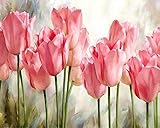 🎨 Hochwertige Pinsel in 3 Größen. Sichere und umweltfreundliche Acrylbeschichtung. Kein Vermischen der Farben erforderlich. Vorgedruckt Leinwand. Folgen Sie einfach die Anweisungen, um Ihre eigenen Meisterwerke zu bilden