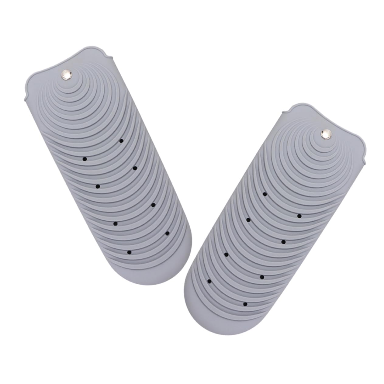 FOMIYES 2pcs Hair Curling Iron Storage Bag Hair Straightener Stand Hairdressing Tool Holder Heated Hair Rollers Curling Iron Heat Pads Heat Flat Iron Holder Flat Iron Mat Grey