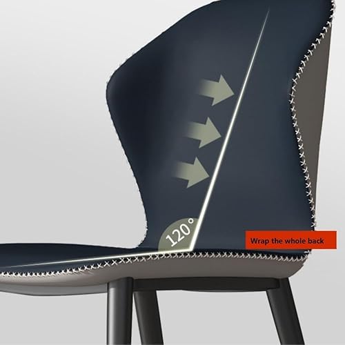 Miniatura 5 de Sillas de comedor, Sillas de comedor modernas de mediados de siglo Sillas de cocina tapizadas sin brazos, Sillas para comedor (naranja)