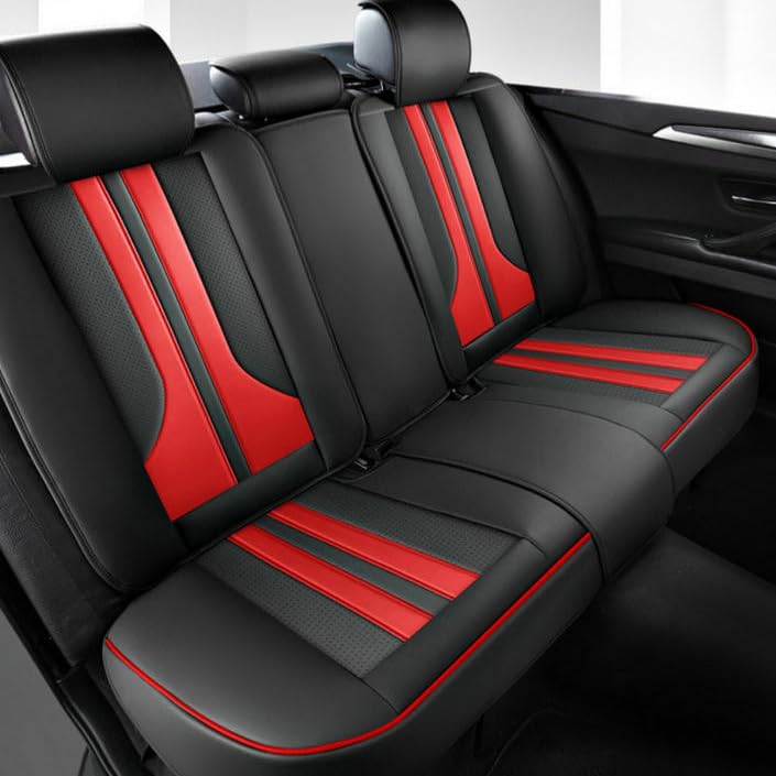Fundas para Asientos de Coche para Mercedes-Benz EQE SUV 2022–2026, Juego Completo de Fundas para Asientos, Fundas de Cuero para Asientos,Black