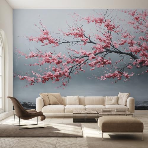 Papier peint fleur rose pour creer une ambiance romantique et douce