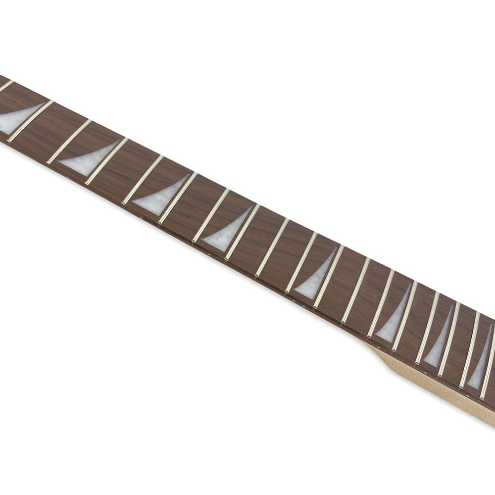 24 Bund E-Gitarre Hals Ahorn Palisander Griffbrett 648cm Mensur Haifischflosse Inlay Guitar Neck DIY Guitar