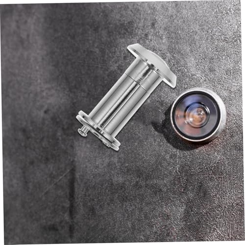 Visor para puerta frontal NUOBESTY con ángulo amplio de 220 grados, aleación de zinc, cubierta giratoria de privacidad, fácil instalación para puertas gruesas miniatura 4