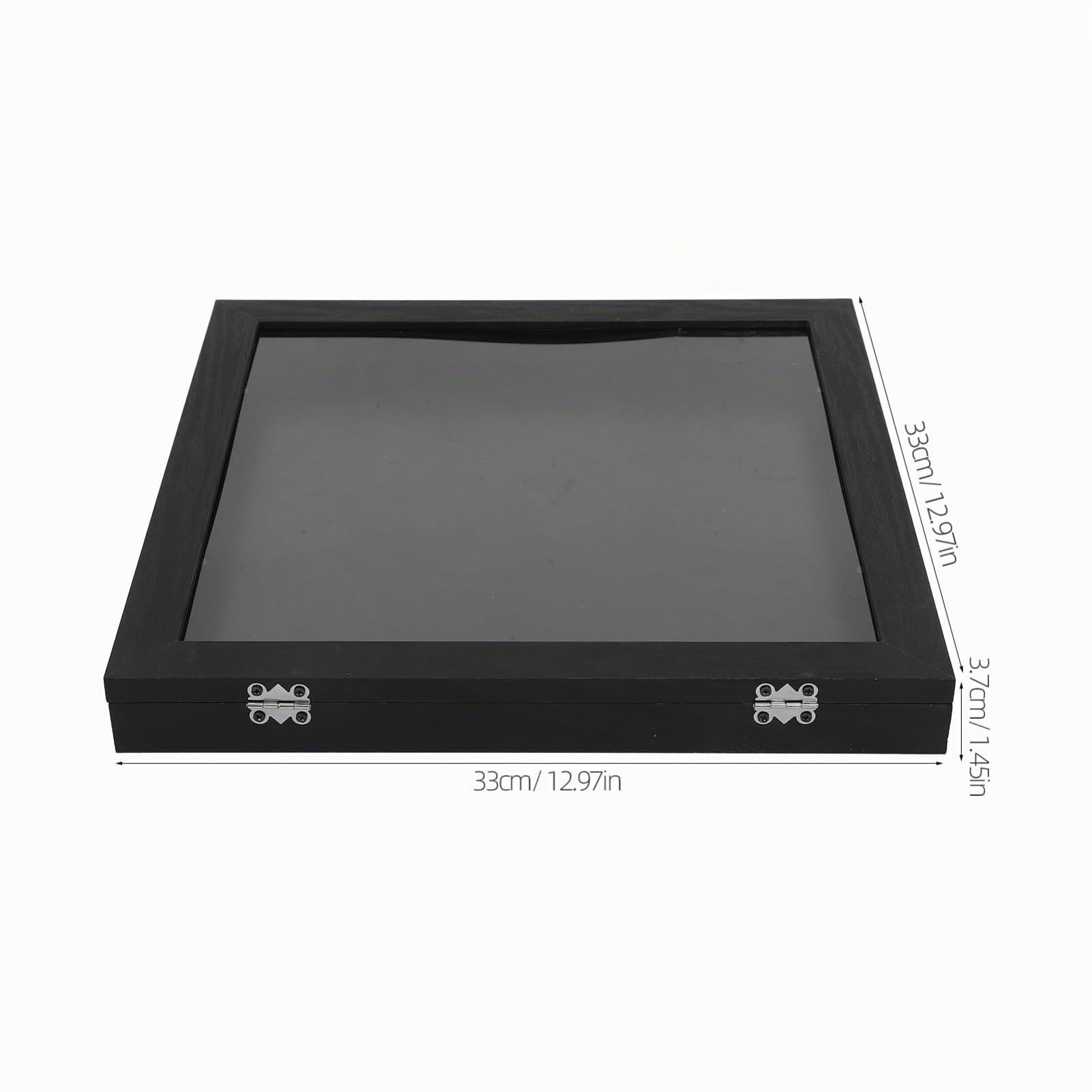 Cornice per Maglie da Calcio Nera 13x13 in Legno, Espositore Maglie Calcio