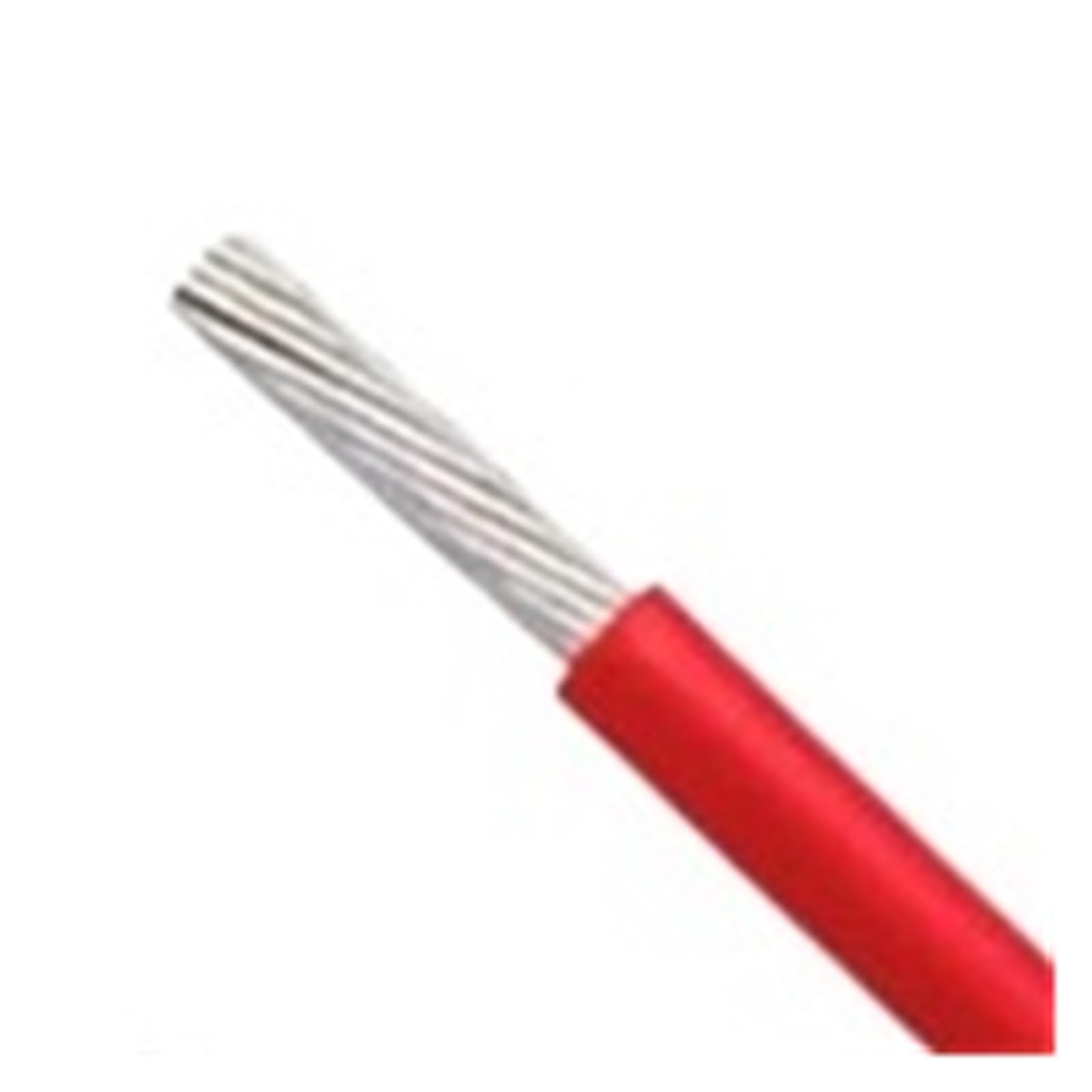 Cable de electrones de Cobre estañado Aislado, 1/2/5/10/20/50m, Negro/Rojo/Blanco, UL1332, PTFE, 12, 11, 10 AWG(Red,5m 10AWG)