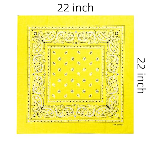 Image of Vamqor 100% Cotton 10 Pack Fine Bandanas