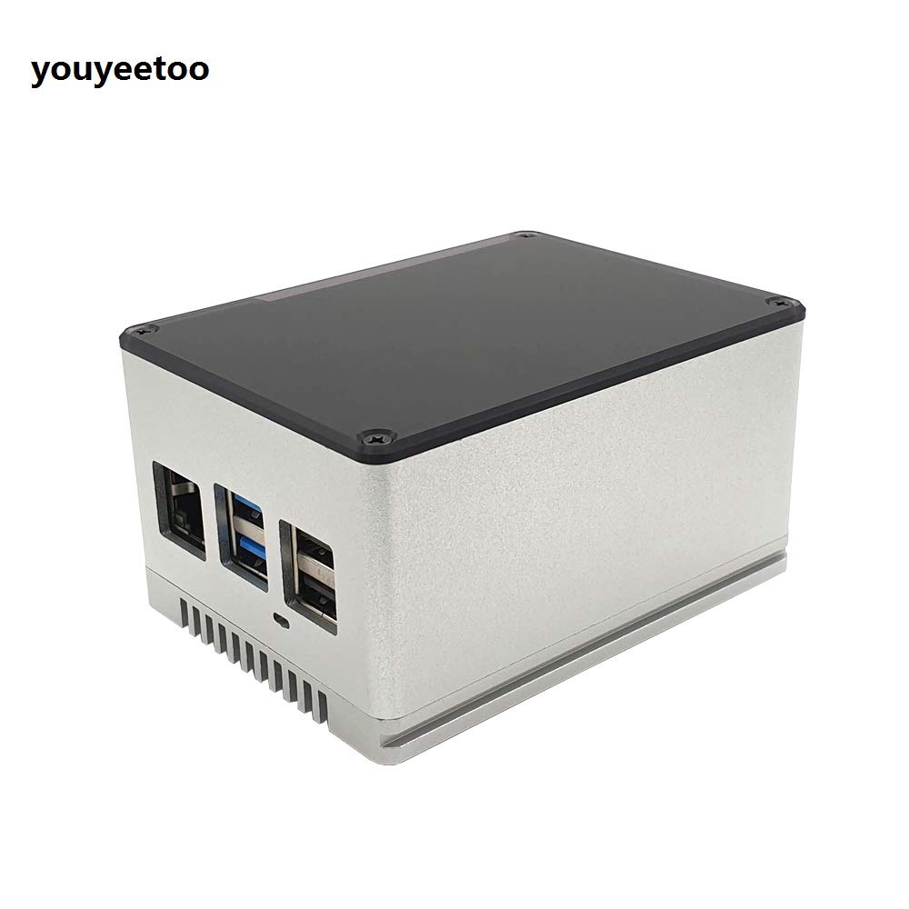 youyeetoo Rock PI 4B Rockchip RK3399 ARM Cortex Six Core SBC/komputer jednopłytowy kompatybilny z oficjalnym wyświetlaczem Raspberry Pi (metalowa obudowa PI4)