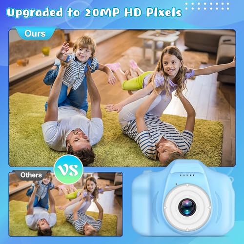 CADDLE & TOES Kids Camera for Girls Boys, Kids Selfie Camera Toy 13MP 1080P HD Digital Video Camera for Toddler, Christmas Birthday Gifts for 4+ to 15 Years Old Children (Multicolor) (New Blue) 7 51NYRJPSuwL