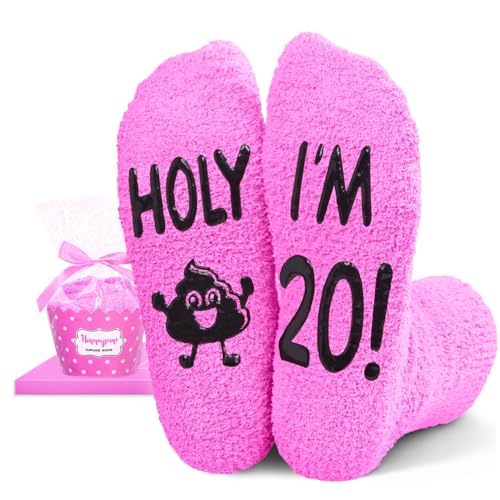 HAPPYPOP 20th Birthday Gifts Socks - Best 20 Year Old Women Woman Female Birthday Socks Ideas for...