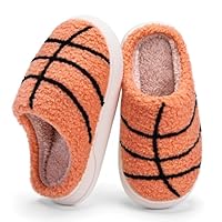 IceUnicorn Kids Slippers Boys Girls Warm Winter House Slippers Big Little Kids Non-Slip Soft Plush Memory Foam Home Shoes for Indoor Outdoor(Orange,28/29)
