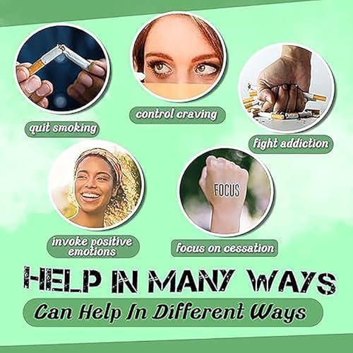 Smoking Cessation Bracelet for Women Men, Quit Smoking Anti Anxiety Therapy Spiritual Beaded Bracelets Helps Relief Anxiety Frustration Irritability Jewelry Gift ﻿2