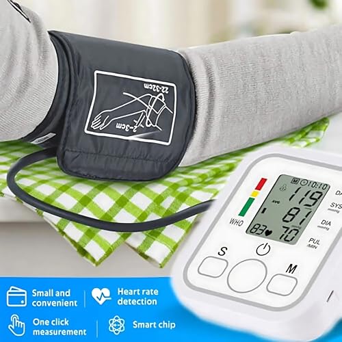 Image of Aika Health Combo: AK-555 Digital BP Monitor with Voice Guidance & AK-45 Digital Thermometer + KNECAP-101 Hypoallergenic Knee Cap