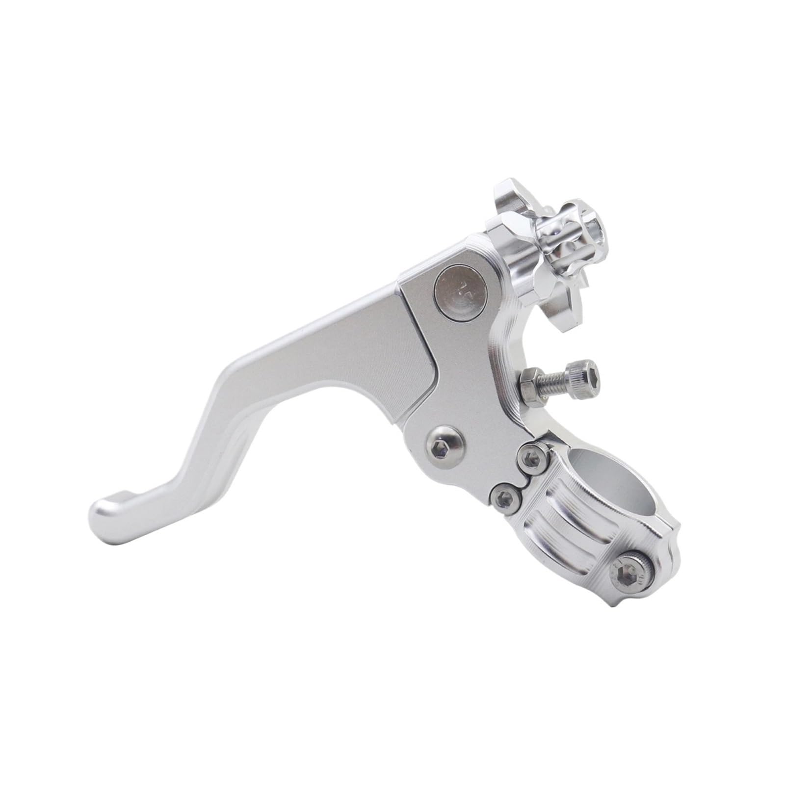 Generisch Motorrad-Kupplungsgriff CNC-gefräster kurzer Stunt-Kupplungshebel für Yamaha YZ WR 80 85 125 250 250F 426F 450F 125X(Sliver)