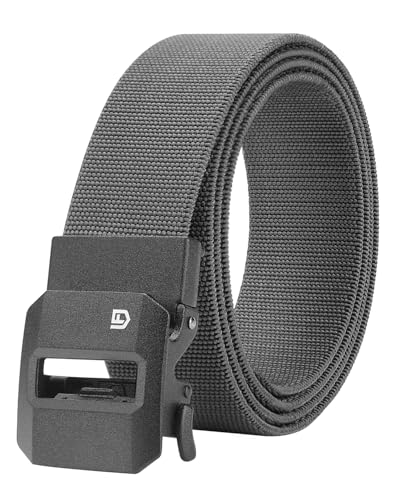 Image of FAIRWIN Ratchet Belt Men - Tactical Stretch Nylon Web Work Belts, Gift for Casual Jeans, Pants, Golf, and Everyday Use