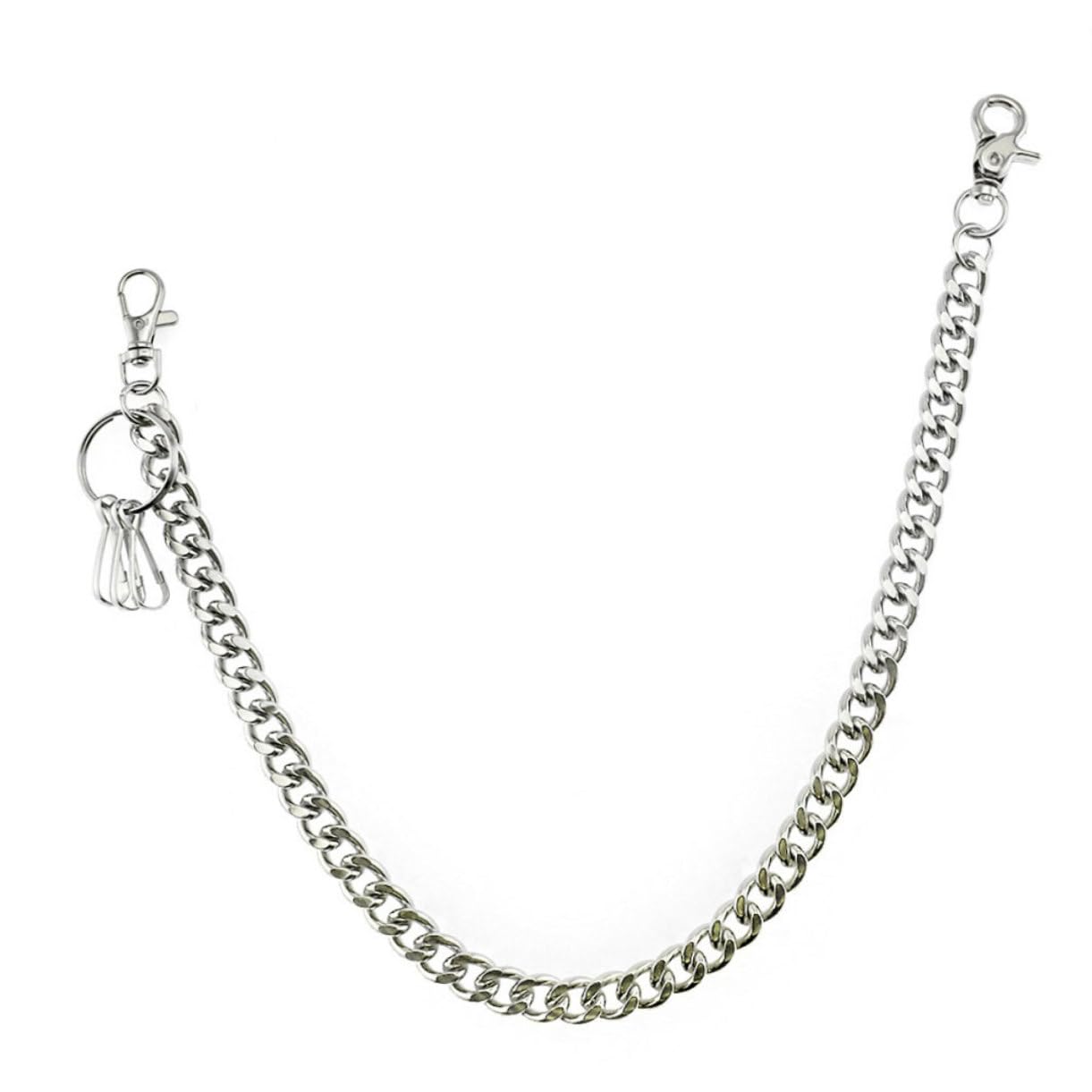 TOVINANNA Hip Hop Jeans Chain Waist Belt 45cm Metal Trousers Chain for Dance Gothic Punk Fashion Accessory