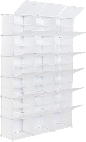 DDOY Organizador de zapatos caja de zapatos resistente cajas de zapatos apilables que ahorran espacio almacenamiento de zapatos a prueba de polvo