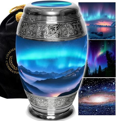 Image of Aurora Borealis Cremation Urns for Human Ashes Adult Male Urns for Ashes