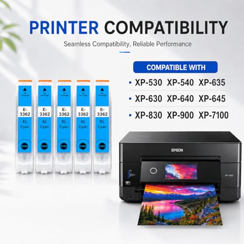 Encre cyan Epson 33XL pour impression photo et documents de bureau Expression XP