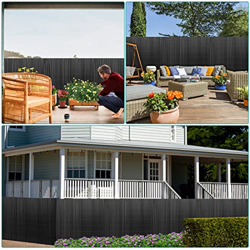 ️Gimisgu PVC Sichtschutzmatte Sichtschutzzaun mit Kabelbindern Stabiler