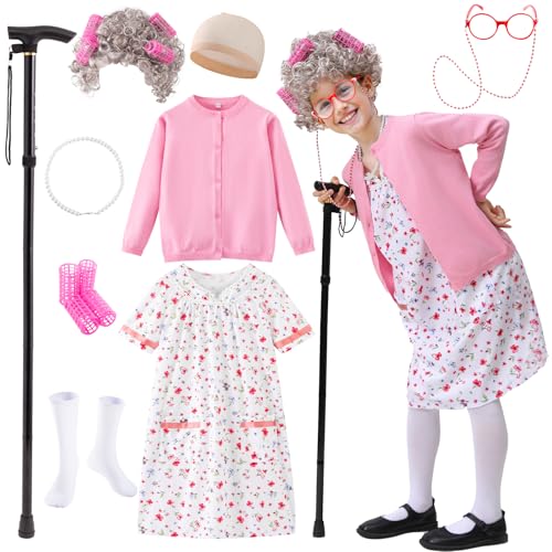 Disfraz de Abuela para Niñas 3 a 5 Años FUNSENLY miniatura 1