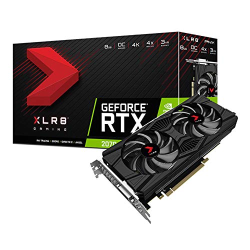 PNY GeForce RTX 2070 8GB XLR8 Gaming Overclocked Edition Graphics Card, Dual Fan