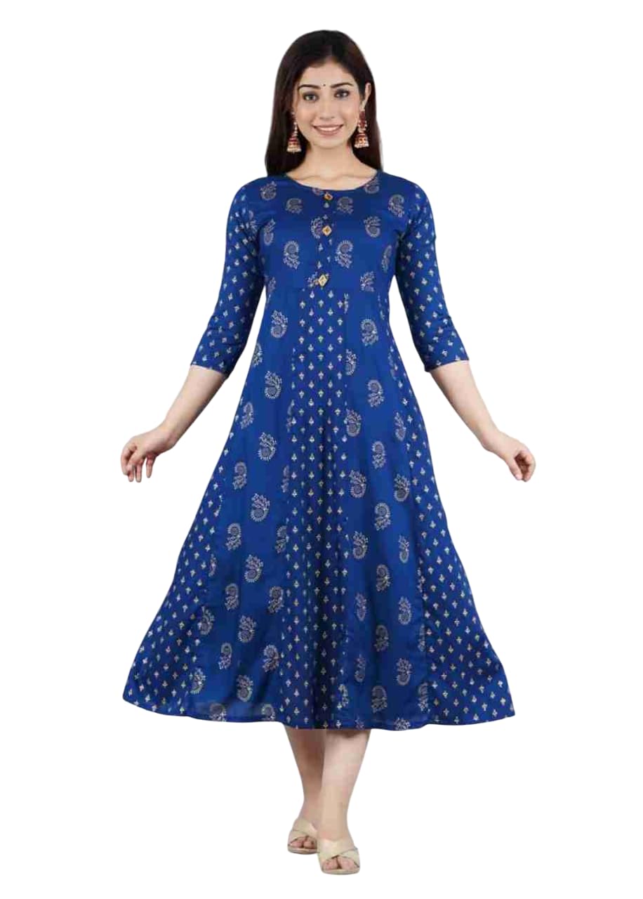 rixry Women's Cotton Kurti | Elegant Design | Lightweight & Comfortable for Any Occasion (Beige)-picture-50