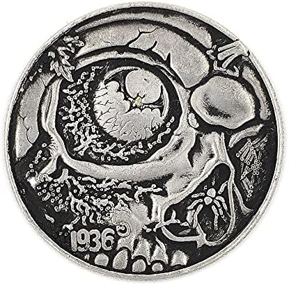 Tallado profundo en relieve 1936 Estados Unidos Big Eye Clear Coin Coin Micro-Chapter collectionCoin Collection Moneda conmemorativa