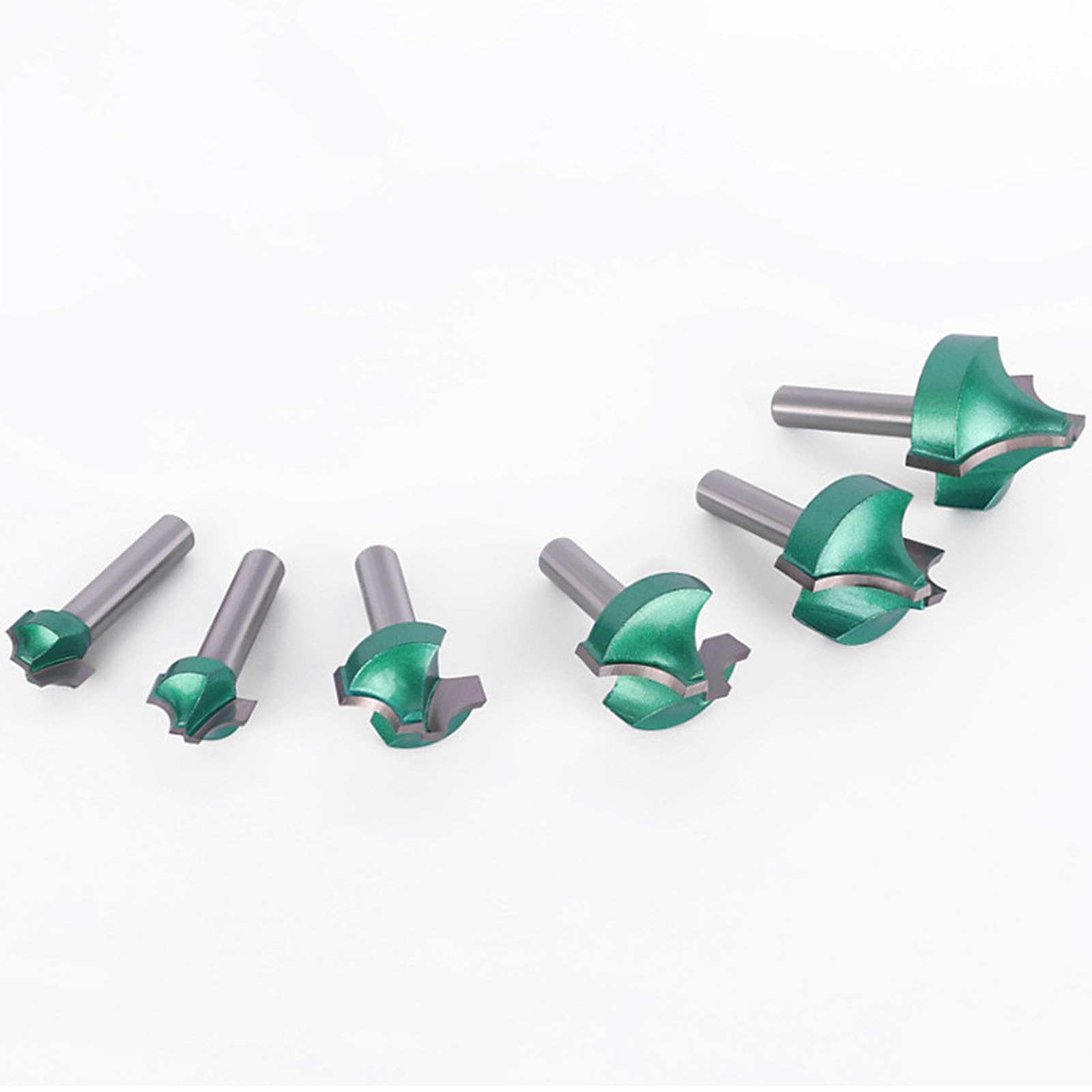Set di punte per fresa per incisione in lega, gambo da 8 mm, set da 6 pezzi