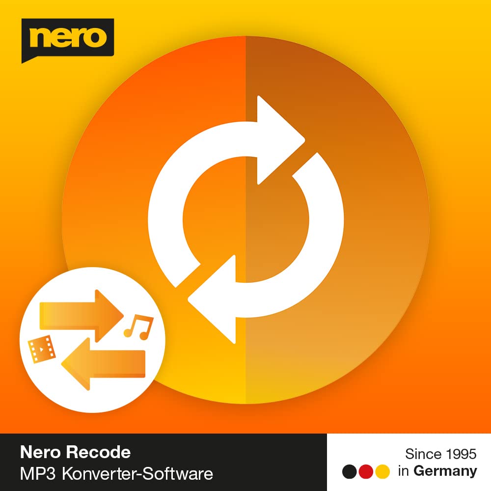 Nero Recode | MP3 Converter Software | Audio & Video Converter | Musik & Filme in MP3, WAV, FLAC, MP4 umwandeln | DVD rippen & Dateien komprimieren | Unlimitierte Lizenz | 1 PC | Windows 11/10/8/7
