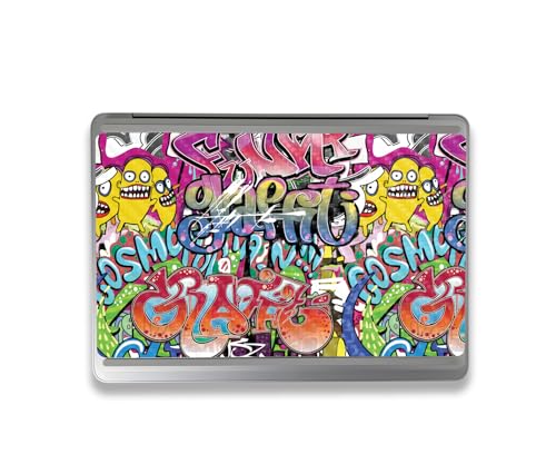 Image of MightySkins Carbon Fiber Skin Compatible with Microsoft Surface Laptop Studio 2 (2023) Full Wrap Kit - Funky Graffiti | Protective, Durable Textured Carbon Fiber Finish | Made in The USA