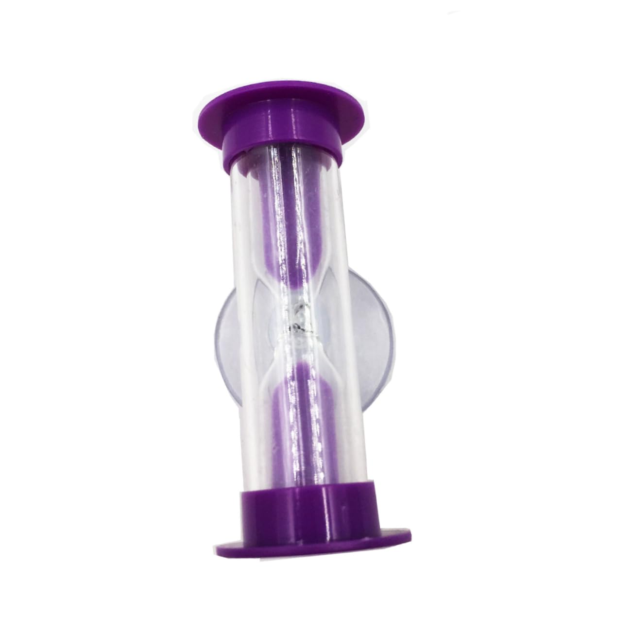 Healifty Sandglass with Suction Cup for Games Removable Timer Purple Fun Decorative Clock for Home and Office Present for Friends