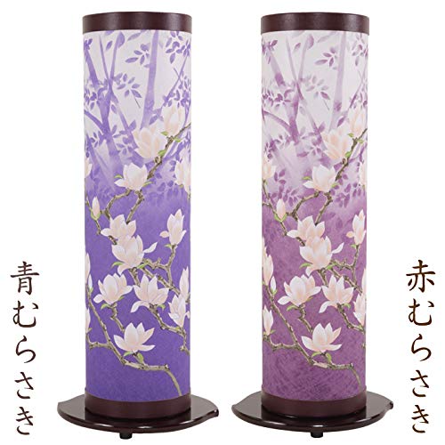 Amazon｜お仏壇のなごみ工房 【盆提灯・盆ちょうちん】 夢想花3号 青