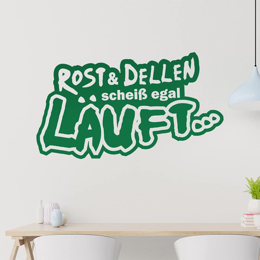 Kiwistar Rost & Dellen scheiß egal Lauft... - Offroad Tour Dirt Wall Sticker in 6 Sizes - Wall Sticker - Decoration, Kitchen, Living Room, Bedroom, Bathroom
