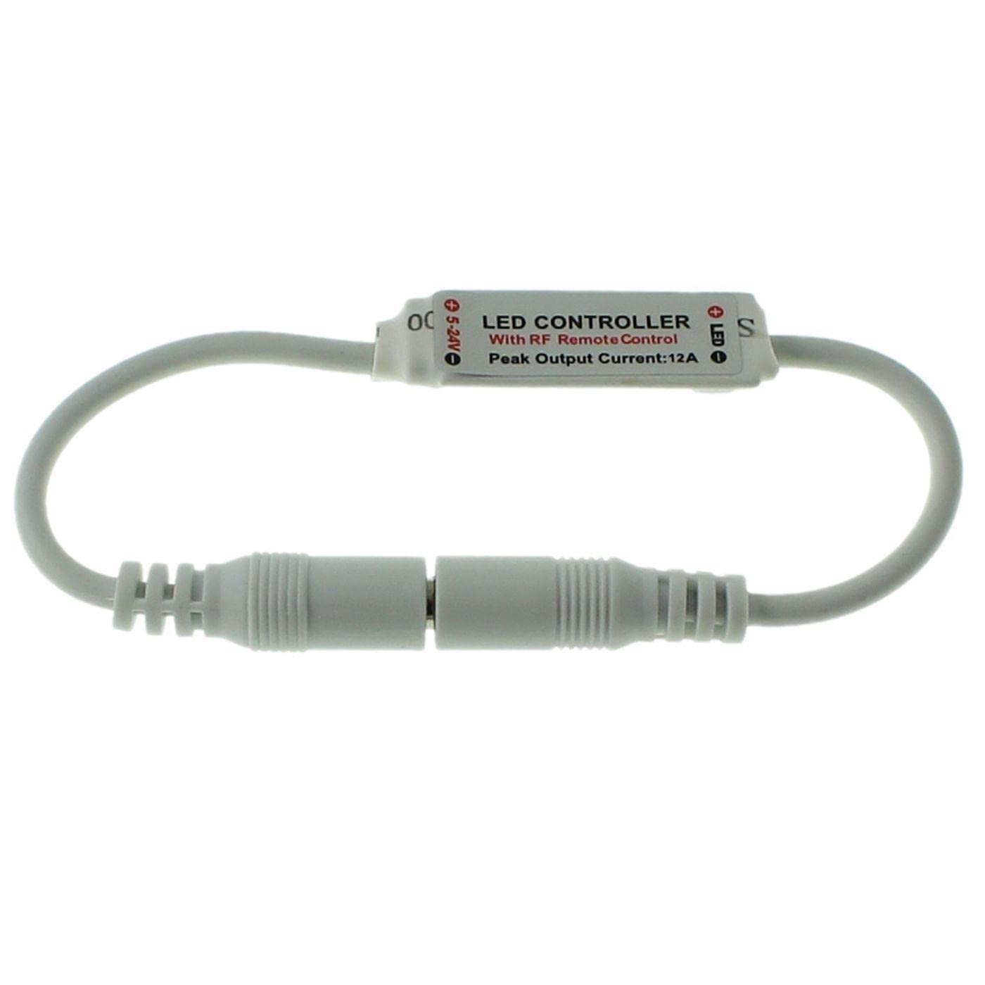 Mini LED RF Kontroler 10Key Pilot zdalnego sterowania 12...24V 144W 2-Pin; jednokolorowy plug + play