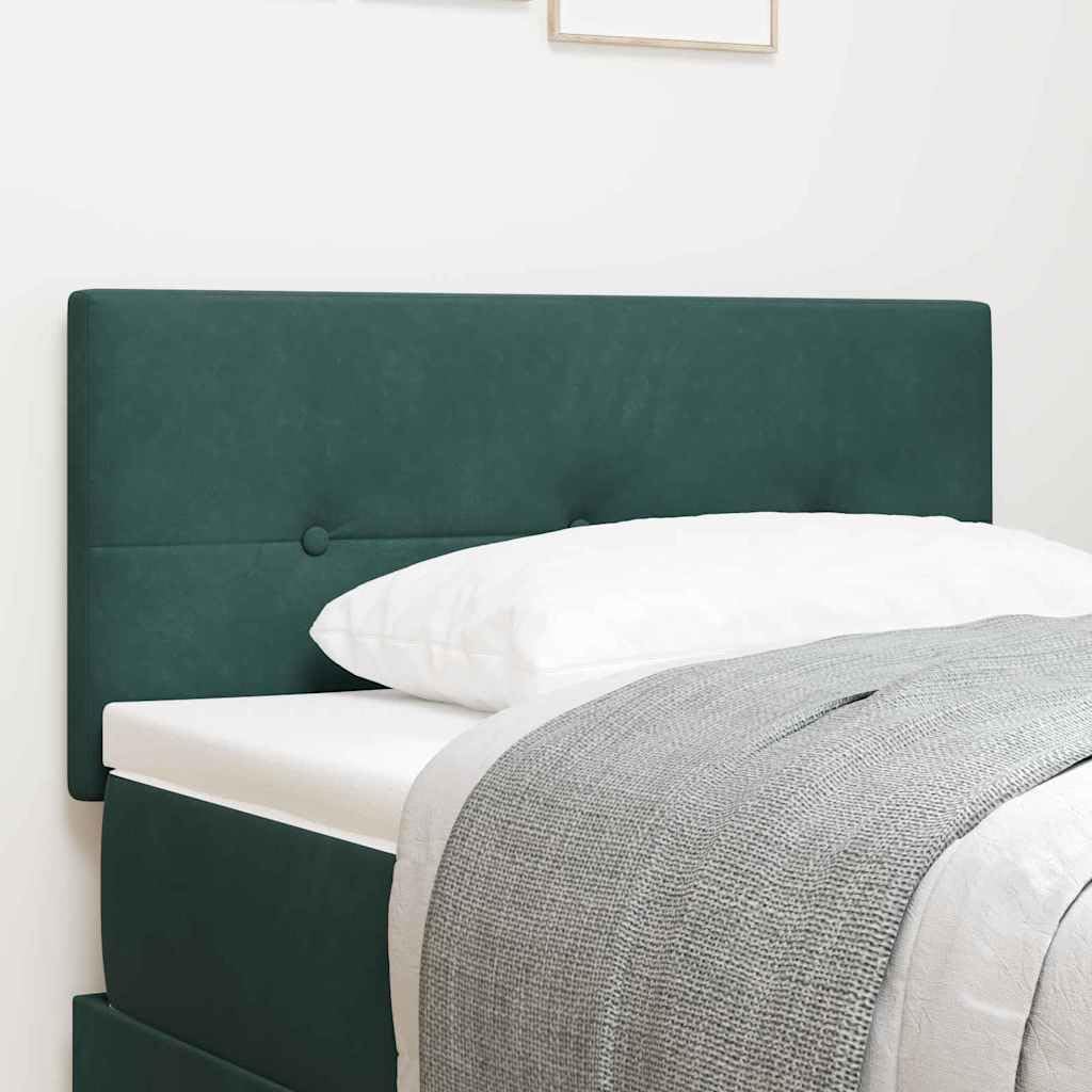 Tête de Lit avec Tête de Lit Vert foncé 90 cm Cuir synthétique pour Lit, Décoration de Chambre à Coucher -B