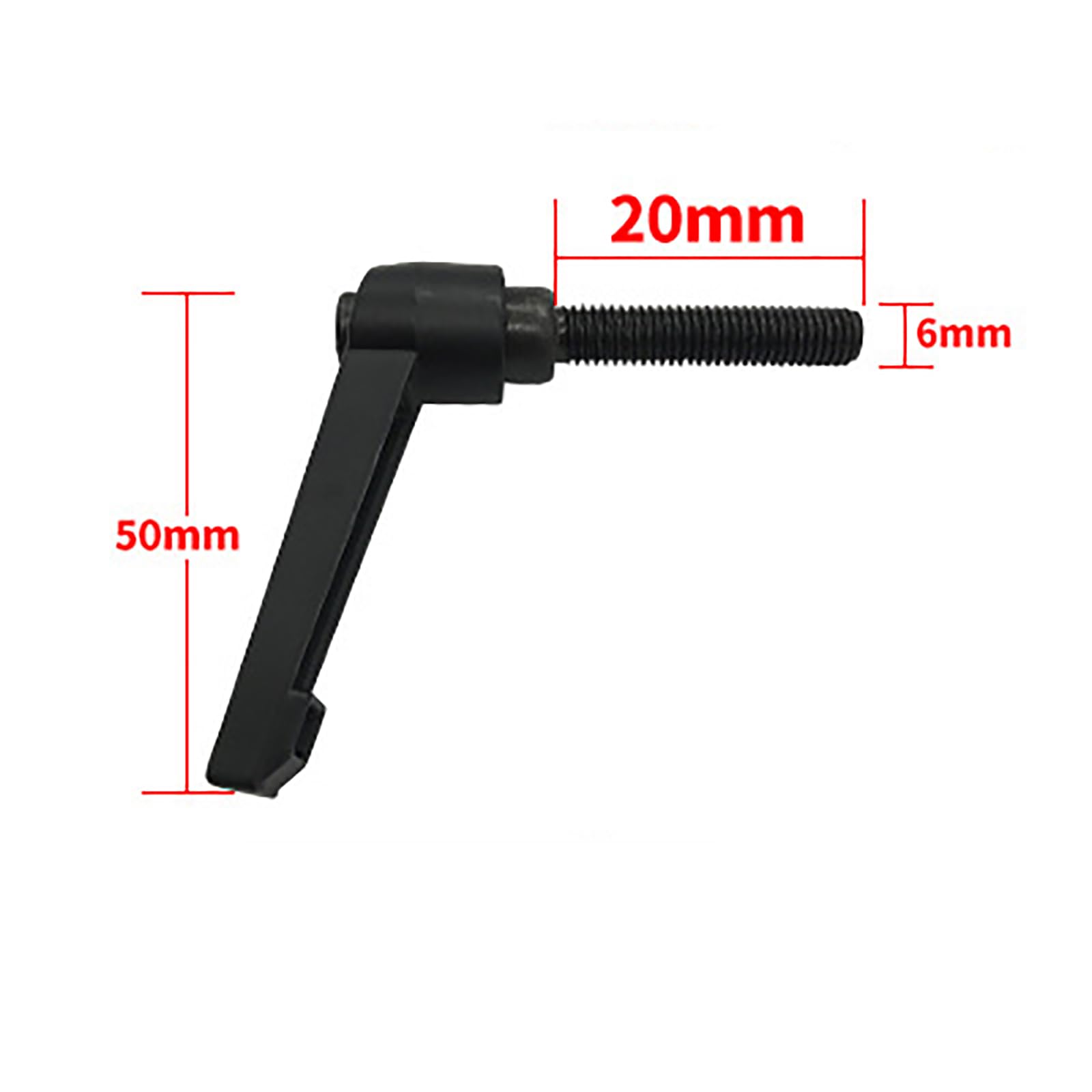 WUDQIJI Clamping Lever Handle, Pack of 4, M6 x 20 mm, Machine Handles, Stainless Steel, Male Thread, Adjustable Handle - Image 4