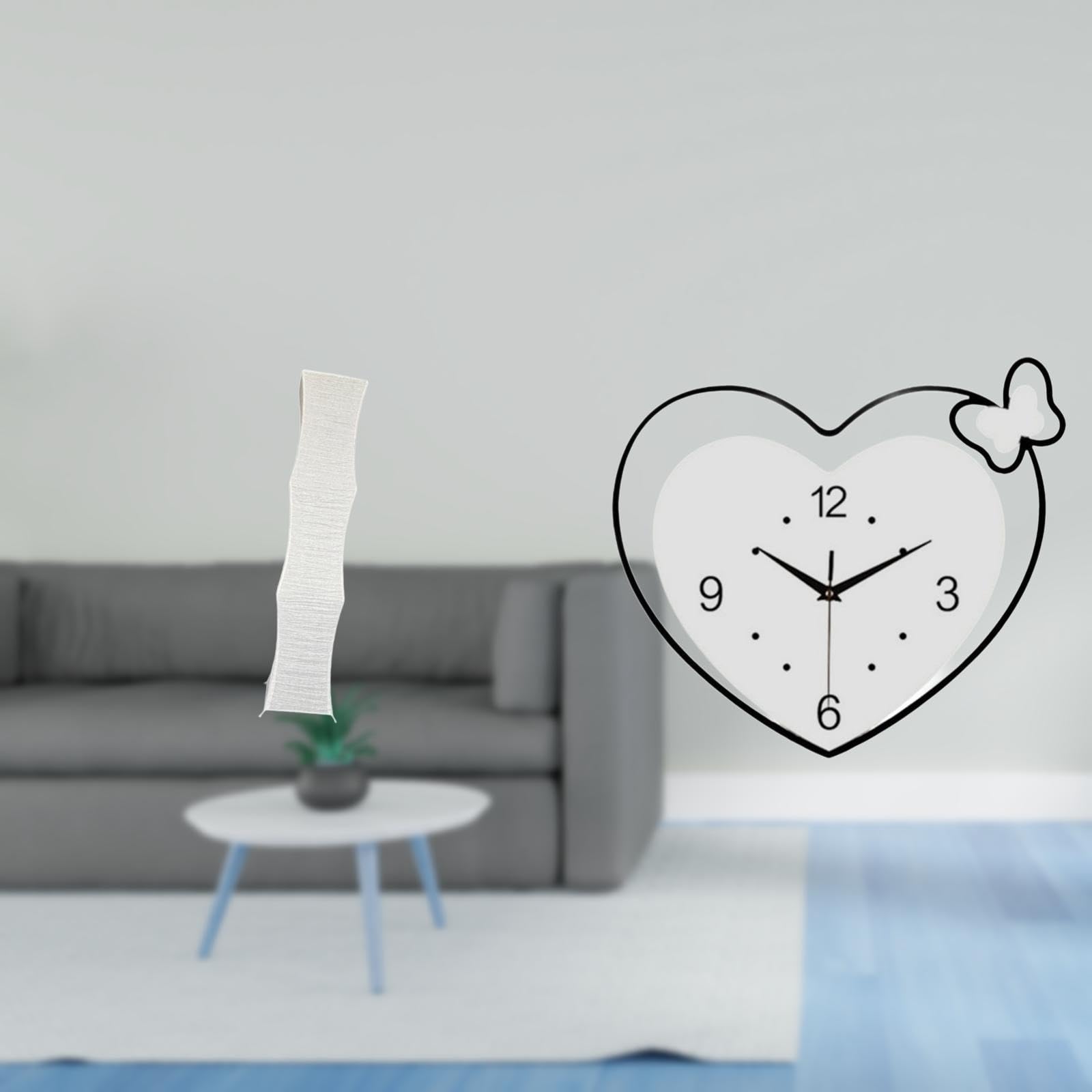 Enakshi® Heart Lamp Shade Creative Living Room Wall Clock Decorative Standing Light Cover Quiet Movement Art for Study Room Office|Home & Garden | Lamps, Lighting & Ceiling Fans | Lamp Shades-image-9