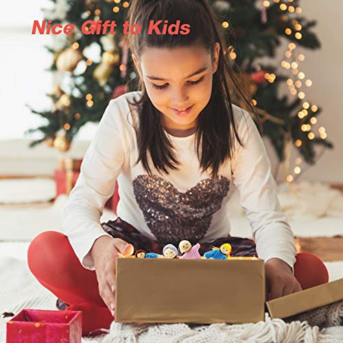 Wagoog Puppenhaus Puppenfamilie Set, Holz 8 Personen Figuren Puppen Spielset für Puppenhaus Zubehör Mädchen Kinder… – Bild 7