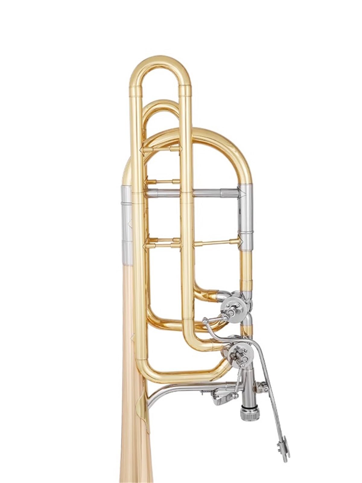 Bass-Transponierte Posaune Ein Professionelles Blechblasinstrument Profiposaune